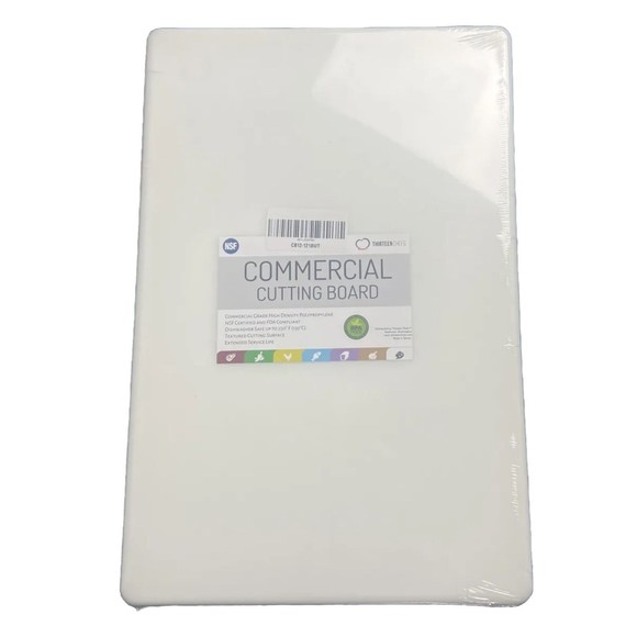 Thirteen Chefs Commercial Grade High Density Polypropylene Cutting Board 18”x12” - Picture 4 of 7